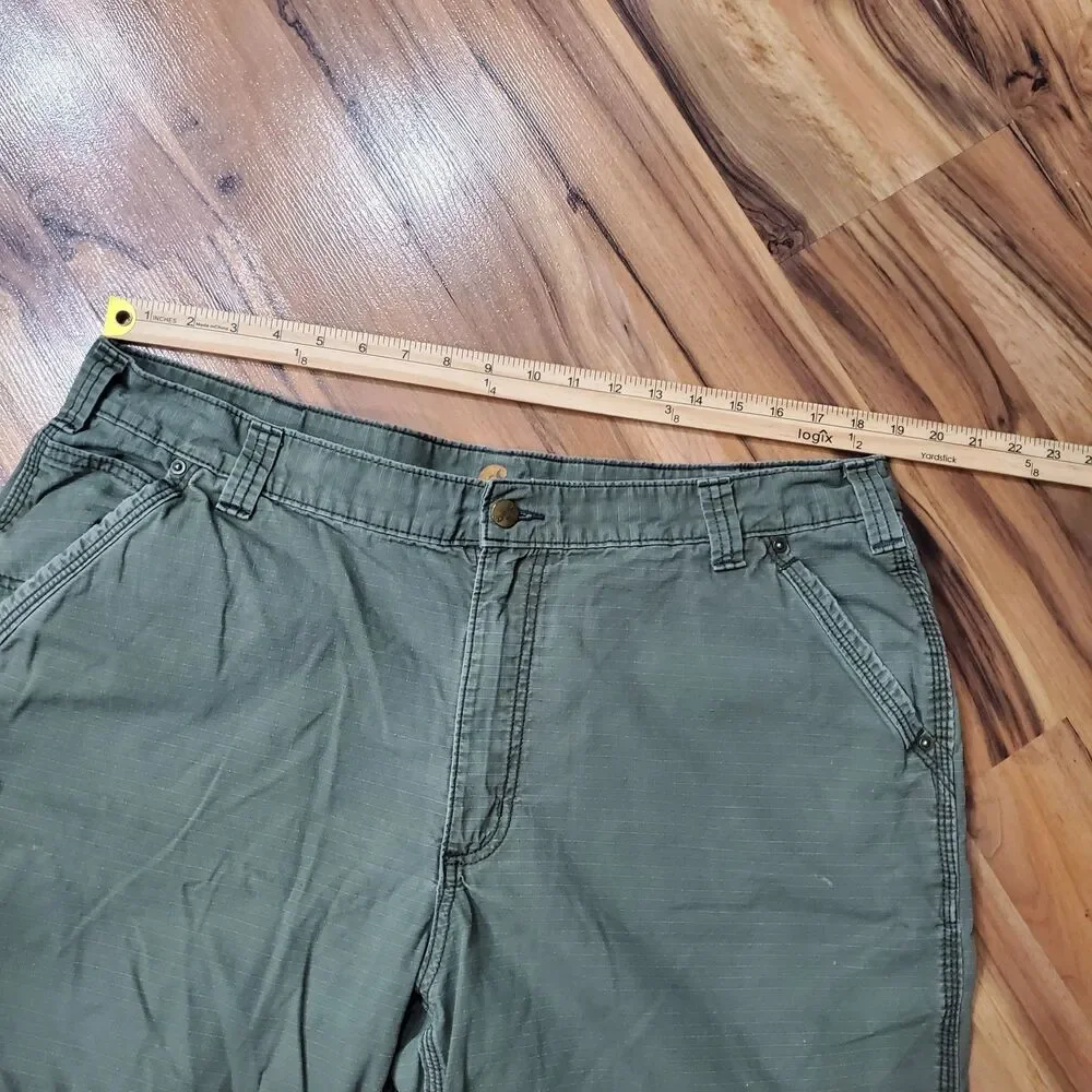 CARHARTT Shorts Mens 40 Brown Cargo Canvas Relaxed Fit Casual Workwear Outdoor